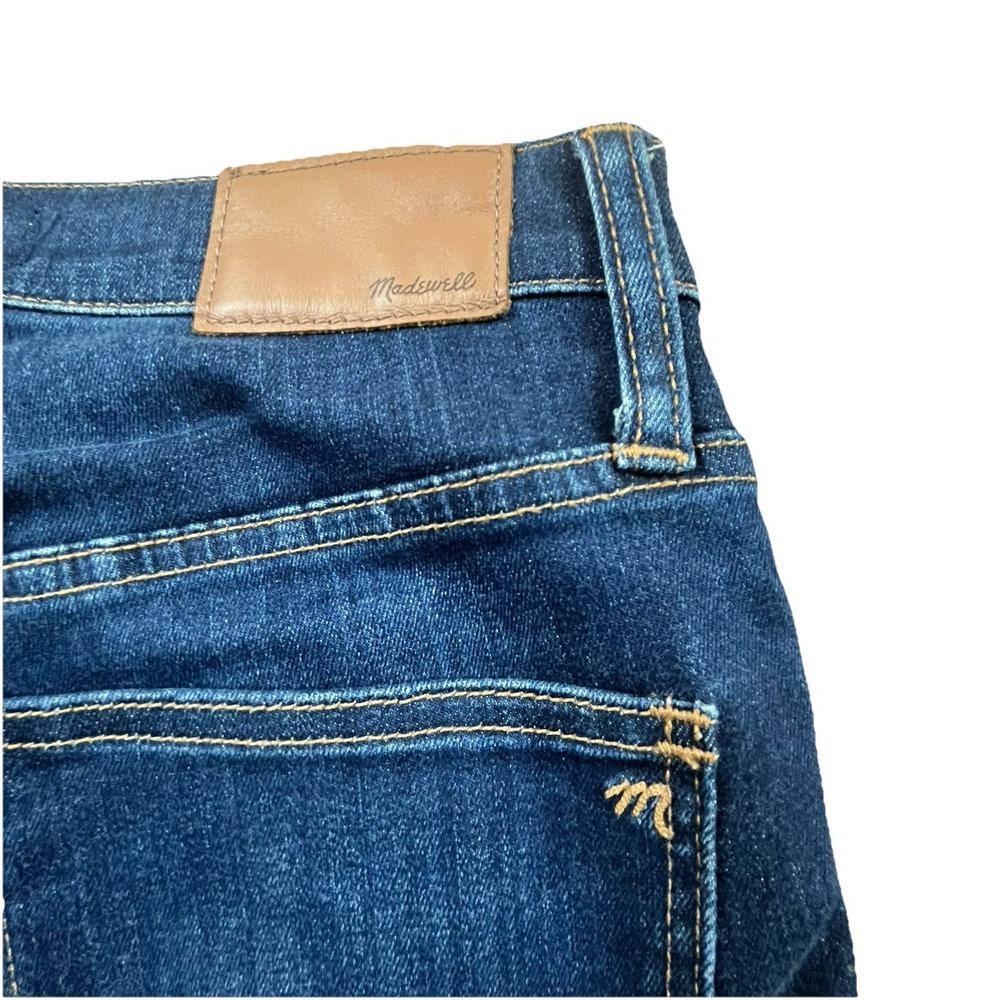 Madewell 9" Mid-Rise Skinny Wom Jeans Dark Wash Button Fly Size 26T Casual - Picture 15 of 16